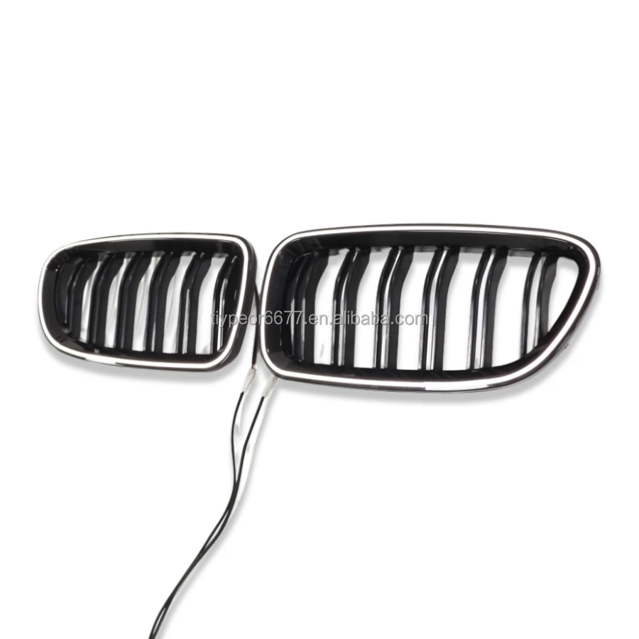 product tiypeor for bmw 5 series f10 f11 2010   2014 2015 2016 with led gloss black bumper kidney grille-5