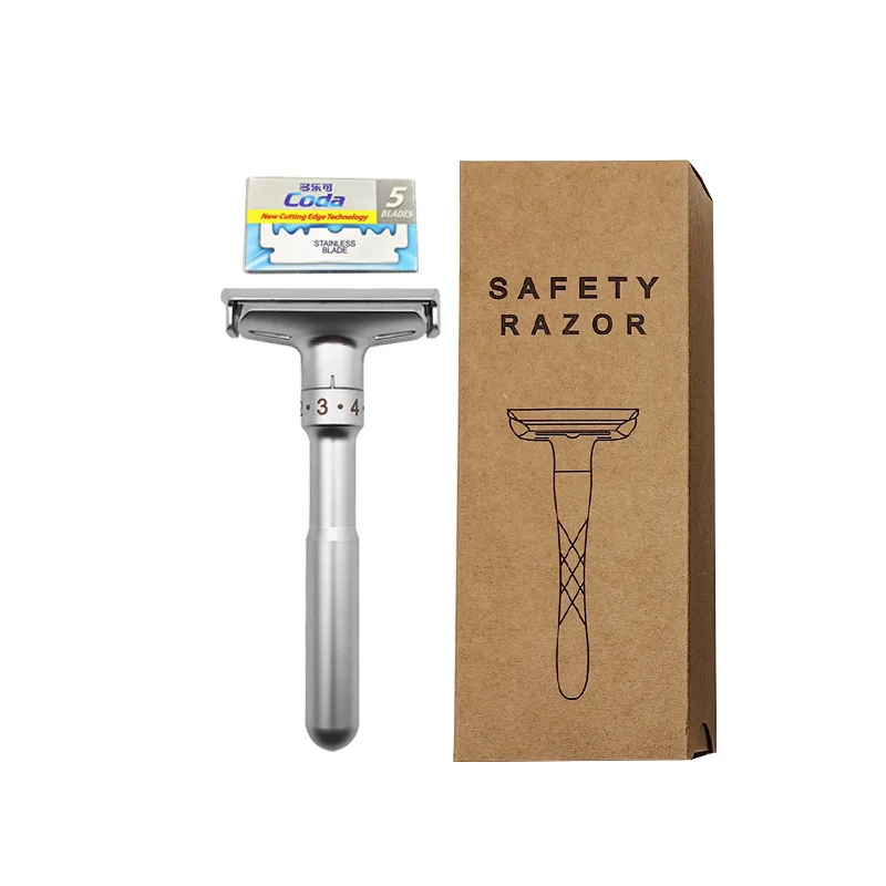 New Adjustable Safety Razor Mens Folding Shaving Double Edge Classic