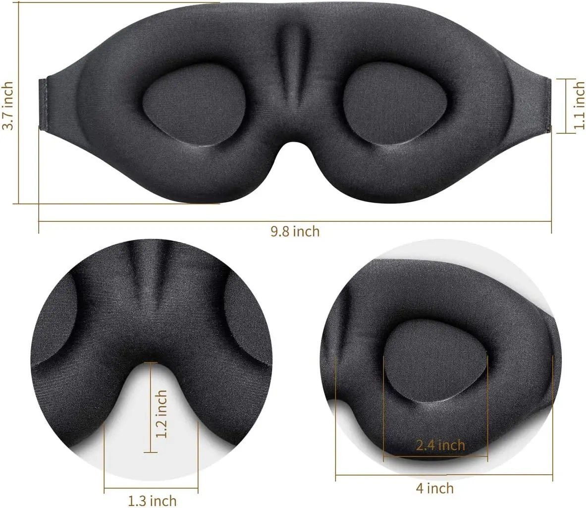 2022 Eyelash Extension Sleeping Mask With 2cm Deep Eye Socket,3d Eye