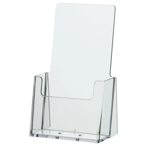 A4 Acrylic Brochure Holder, Single Acrylic Flyer Holder, Desktop Perspex A4 leaflet Holder