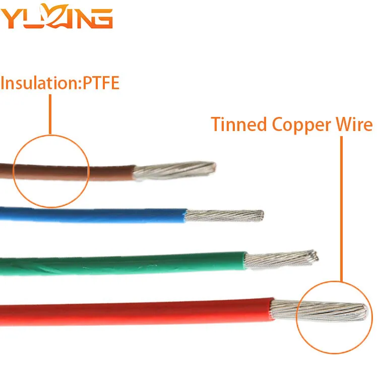 고온 와이어 PTFE 절연 케이블