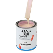 C154 Acrylic Paint Color High Coverage 1k Purple Pearl Auto Refinish Paint Imported Raw Materials  Pearl Paint Color Pigment