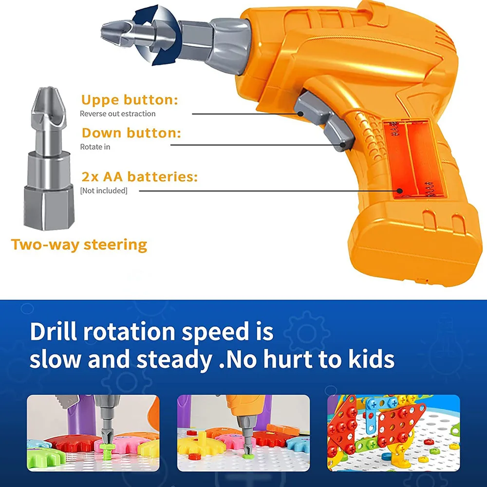 LATERN - Kit De 32 Pièces Jouets Outils De Construction Pour Enfants - Perceuse électrique, Casque, Scie, Etc. - 3 Ans LATERN - Kit De 32 Pièces Jouets Outils De Construction Pour Enfants - Perceuse électrique, Casque, Scie, Etc. - 3 Ans