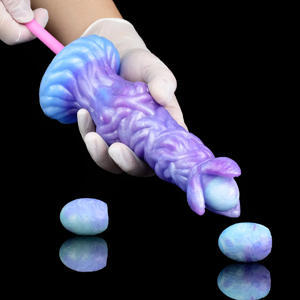 Aufblasbarer Ovipositor Silikon-Dildo Penis Eier Legen Analplug Fantasy-Masturbator Sexspielzeug fr Frauen Aufblasbarer Ovipositor Silikon-Dildo Penis Eier Legen Analplug Fantasy-Masturbator Sexspielzeug fr Frauen