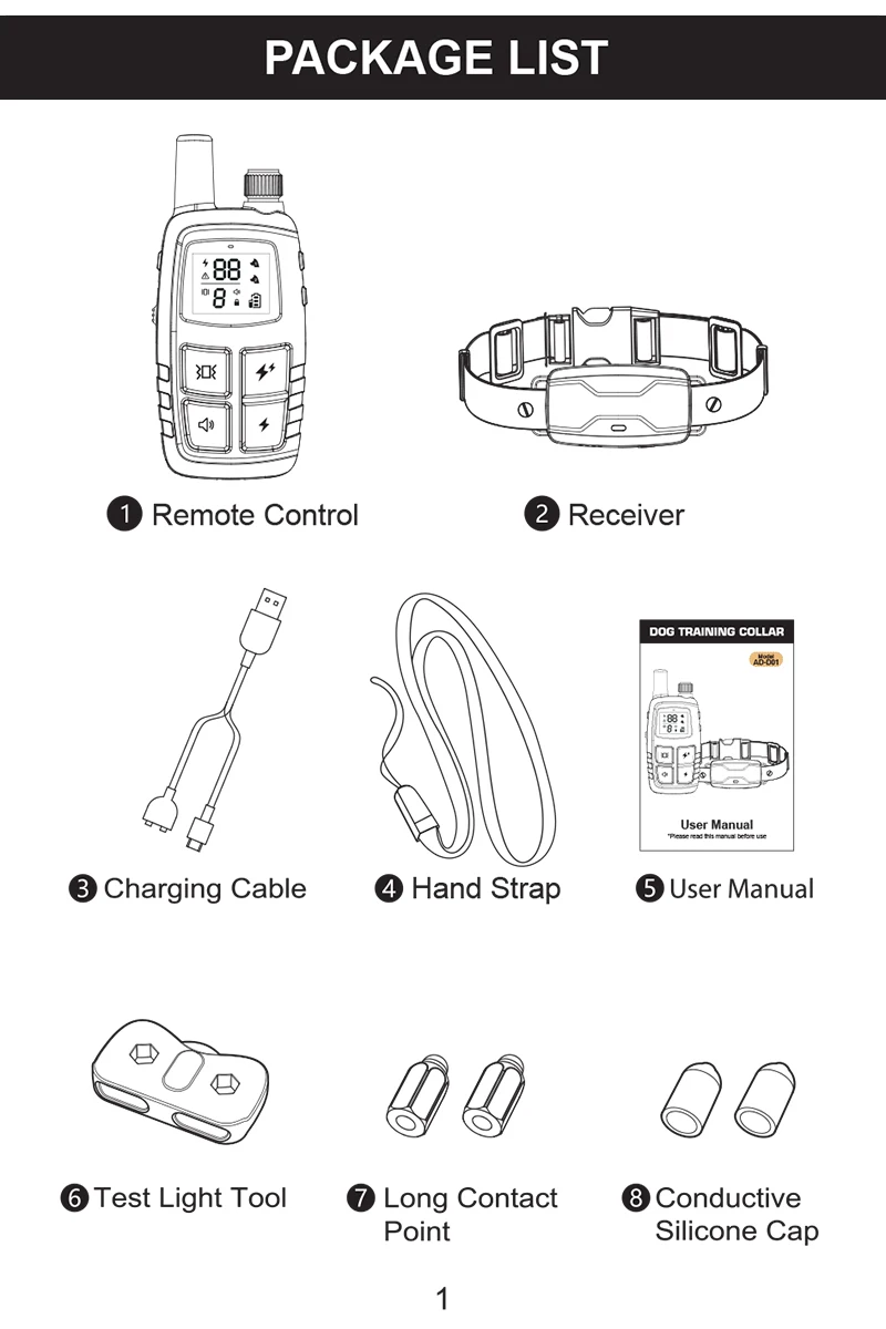 High Quality Waterproof Electric Pet Dog Training Bark Collars Dog