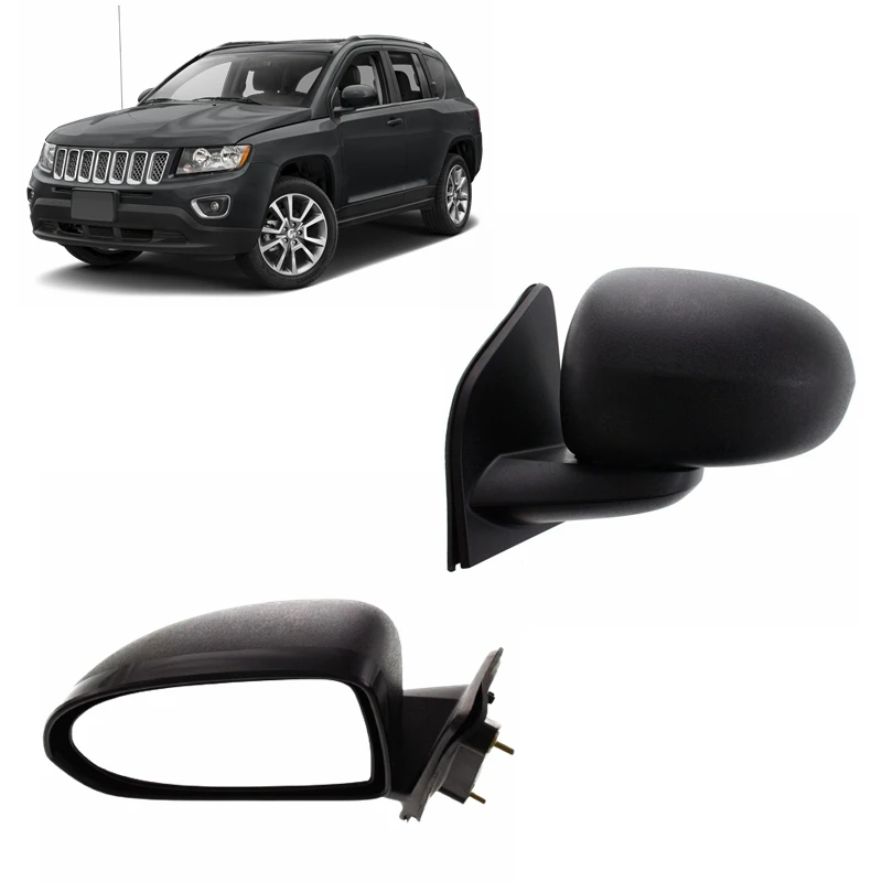 New mirror left right side door power heated manual folding rearview mirror for Jeep Compass 2007-2017 5115041AJ