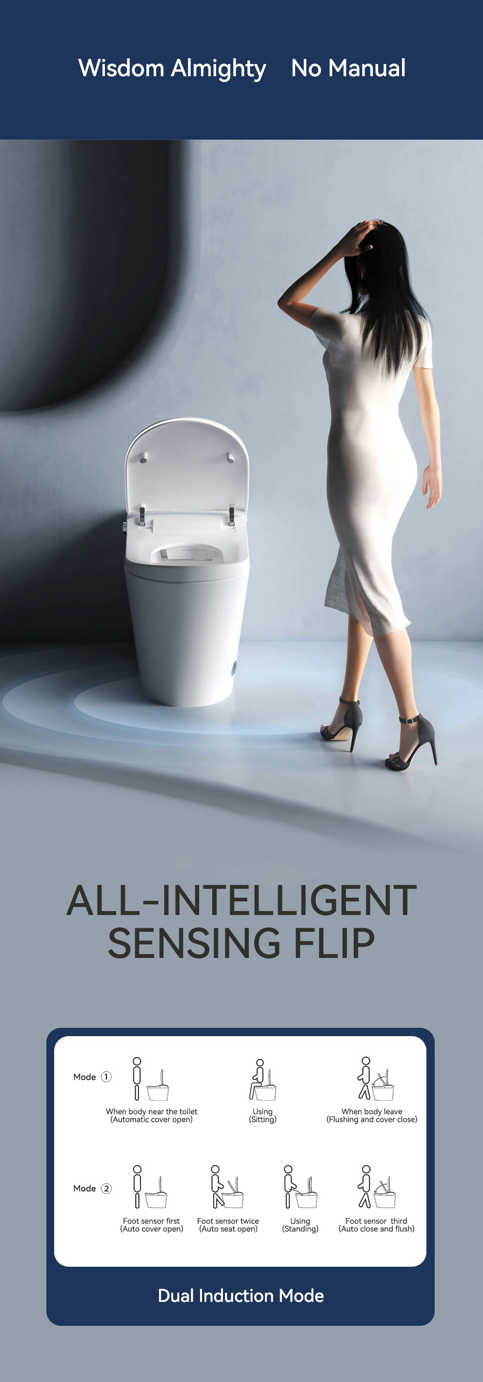 product hot sale automatic open wc electric bidet toilets intelligent toilet bowl foot touch sensor flush one piece smart toilet-20