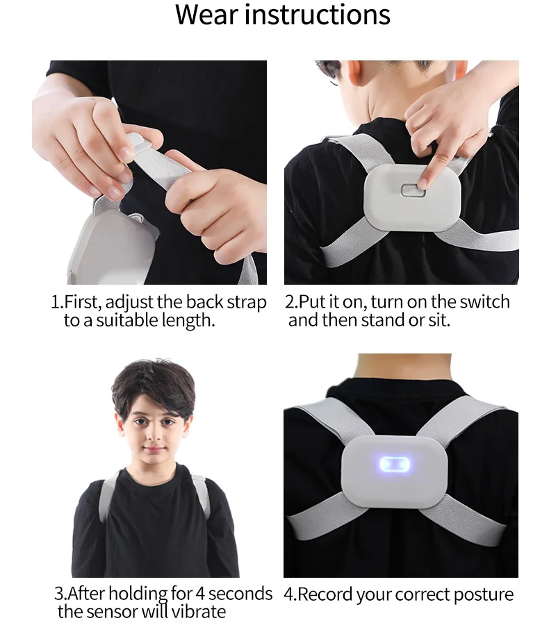 Smart Back Posture Trainer Intelligent Posture Trainer And Corrector
