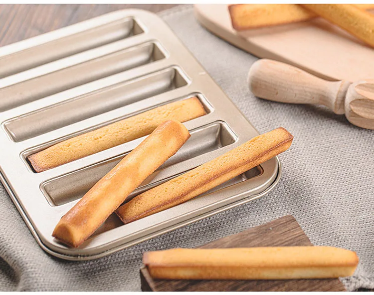 Biscuit Stick Mold Financier Cake Pan Carbon Steel Cake Bread Mold Easy to  Clean