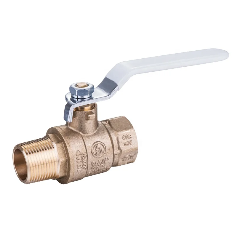 600 WOG Full Port Brass or Low-Lead MIP Brass Ball Valve (female thread*male thread)