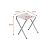 Rice White Fabric Stool
