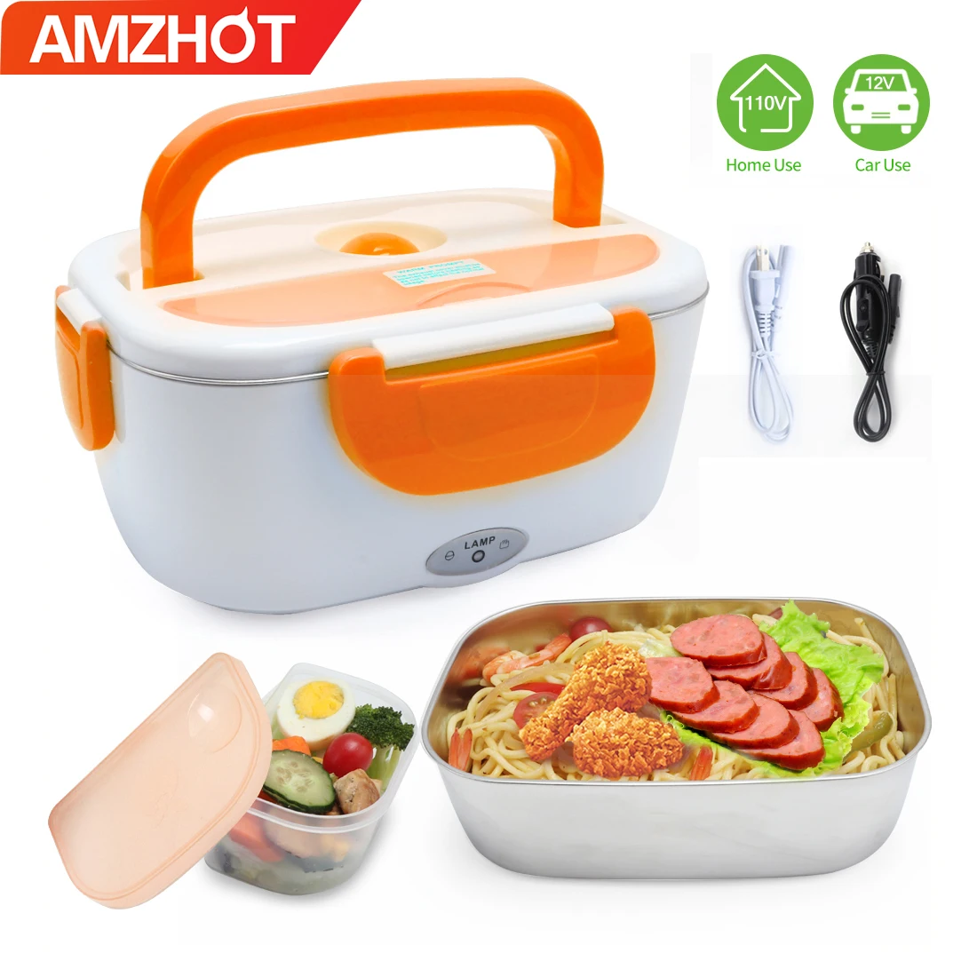 1pc Electric Lunch Box Food Heater Portable Food Warmer For Home