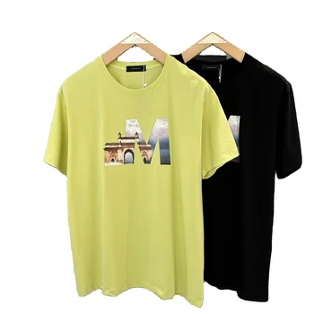 New casual men's street style oversized T-shirt bamboo cotton breathable fashion popular young boys fat colorful T-shirt for men