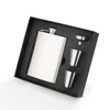 argento 6 once.Set di fiaschette per vino con coperchio in plastica