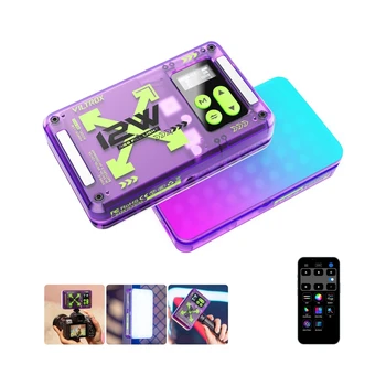 VILTROX Magnetic RGB Video Light 360 Full Color Portable LED Camera Light Panel with APP Control/Cold Shoe Mounts/CRI 97+