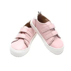 Babyhappy Hot Selling Genuine Leather Respectful Ergonomic Barefoot Shoes Causal Sneaker for Children Kids Walking