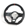 Hydro Dip Carbon Fiber: Red Stitchng & Top-Stripe