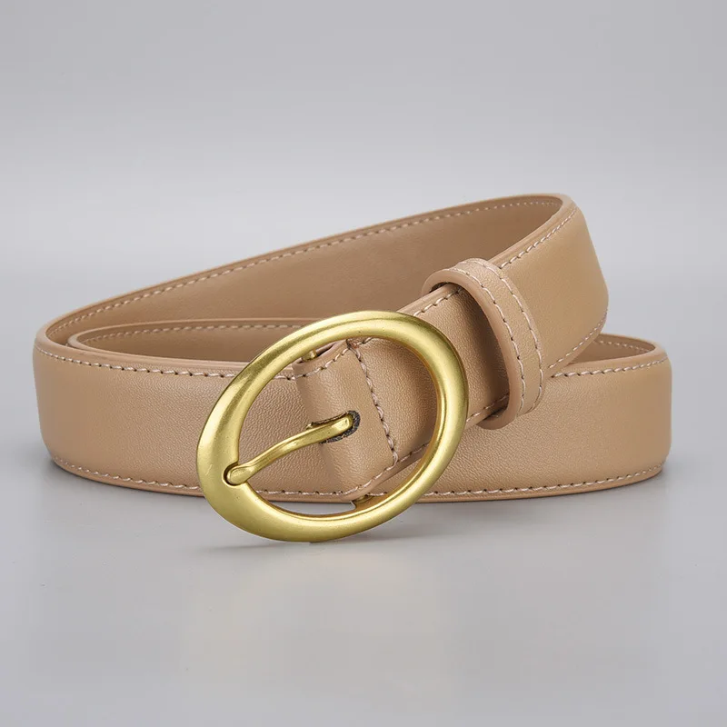 Wholesale Supply China Manufacturer of Fancy Design Genuine Leather Belts  for Women Gifting