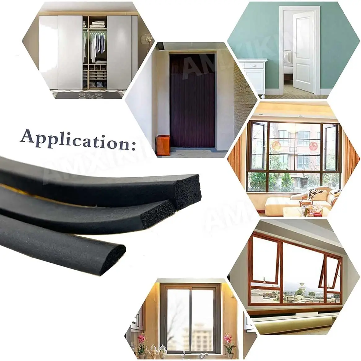 Free Sample Soft Silicone Rubber Foam Sponge Seal Strip for Door and window supplier