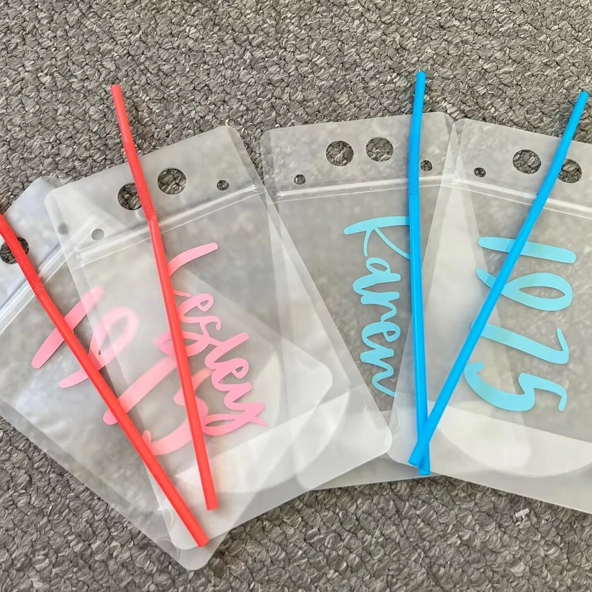 Custom Printed PET Bag Mini Sample Special Shaped Sachet Packaging for 5ml 30ml Energy Gel Honey Liquid Vodka Mineral Water