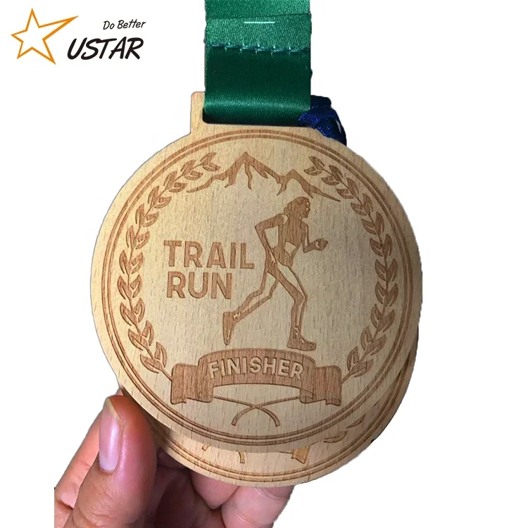 
Заводские медали Дунгуань, индивидуальный медаль, деревянный медаль для марафона с лазерной гравировкой логотипа 