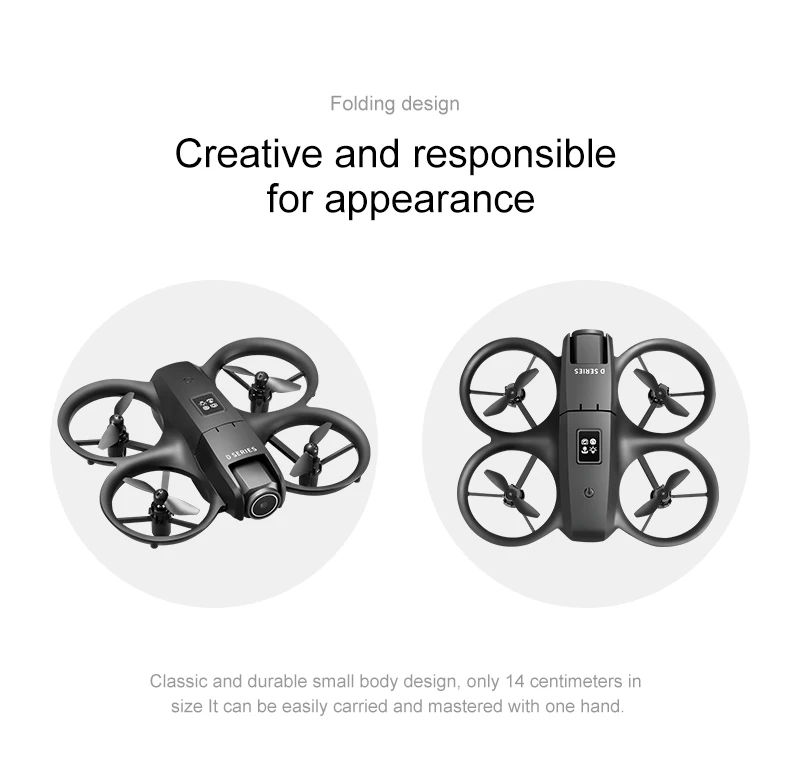 D16 Pocket Mini Drone - 8K Camera, ESC, and 3D View Mode