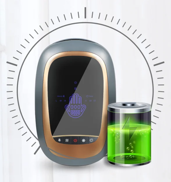 2023 New Cordless Hand Care Massager with Heating 3 Adjustable Modes & Timer Massages Palm and 5 Fingers Massage Separately