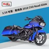Harley 2018 cvo road glide bleu
