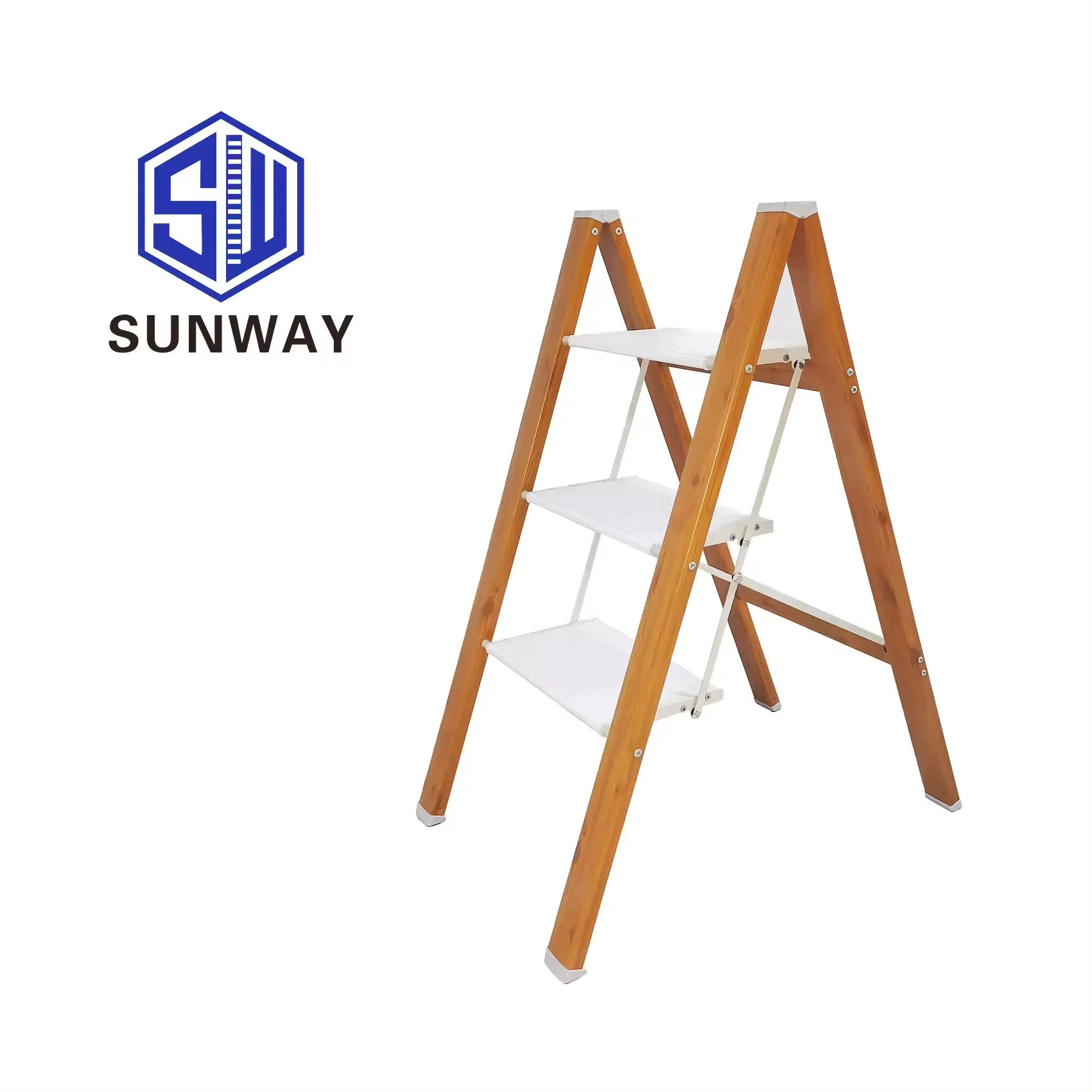 High Quality Three Step Ladder Good Selling  Aluminum Alloy Flower Ladder