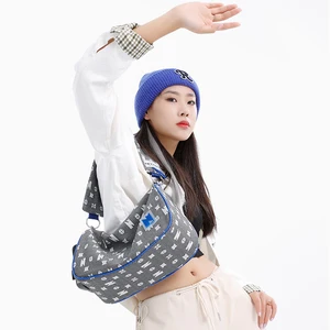 NOXXON Custom Logo Nylon Underarm Bag Lightweight Single Shoulder Crossbody Bag Waterproof Sports Casual Messenger Bag for Girls