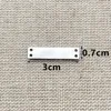 En blanco 7x30mm cuatro agujeros
