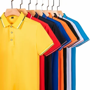 New Arrive Men's Printed Polo Shirt Custom Gold Polo T Shirts for Men High Quality Knitted Plain Color