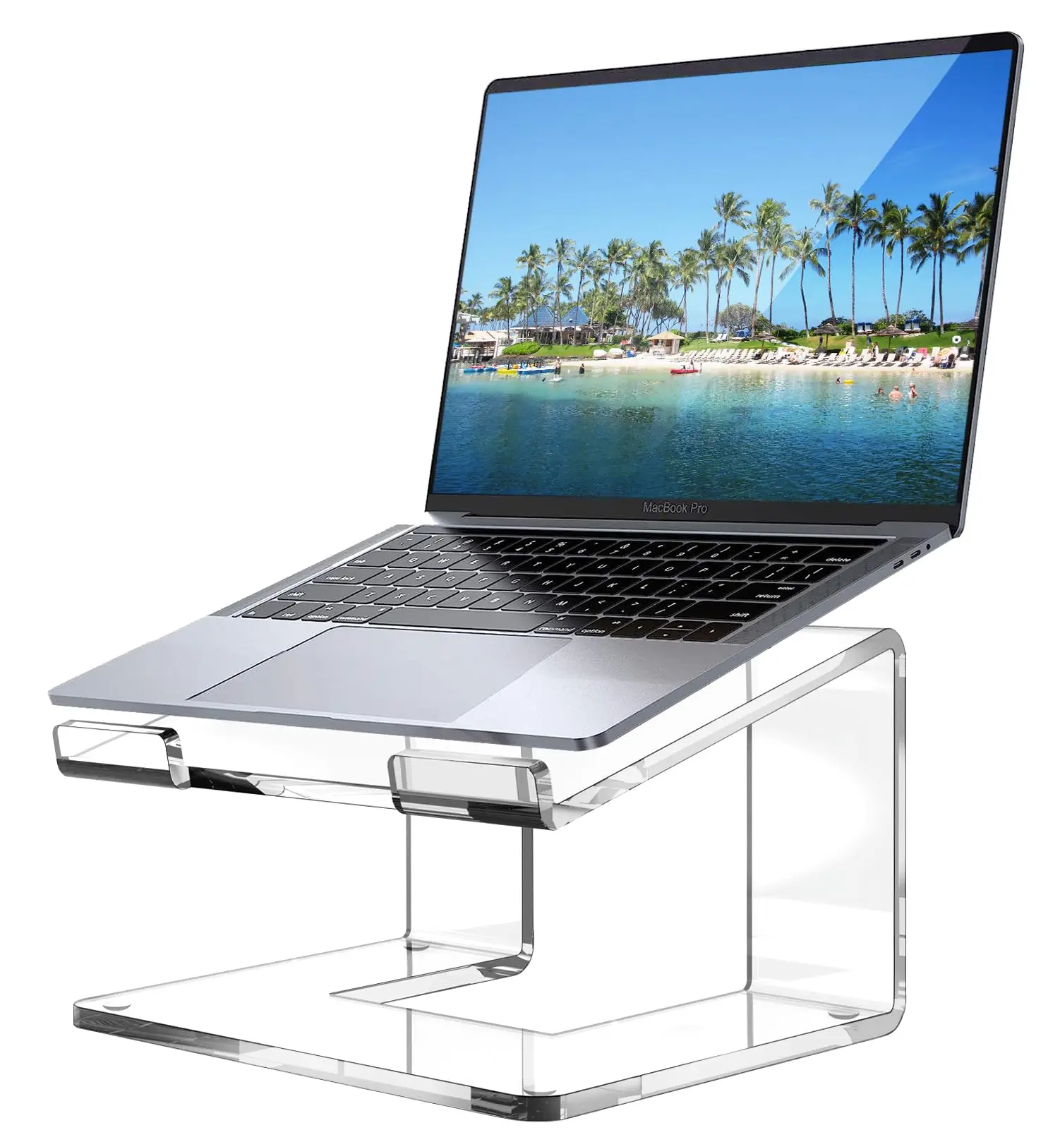 Labtop Acrylic Rack Lab New Arrival Clear Acrylic Laptop Stand for Desk Acrylic Ergonomic ...