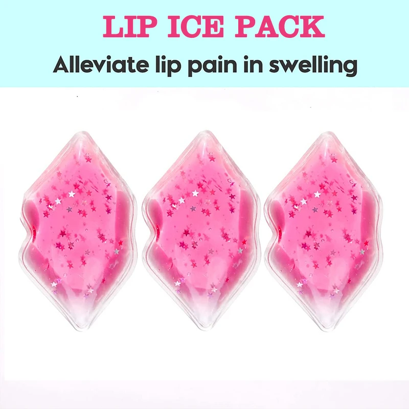 custom small cool lips gel pad cold compress for lip surgery swelling lip coolers ice gel pack