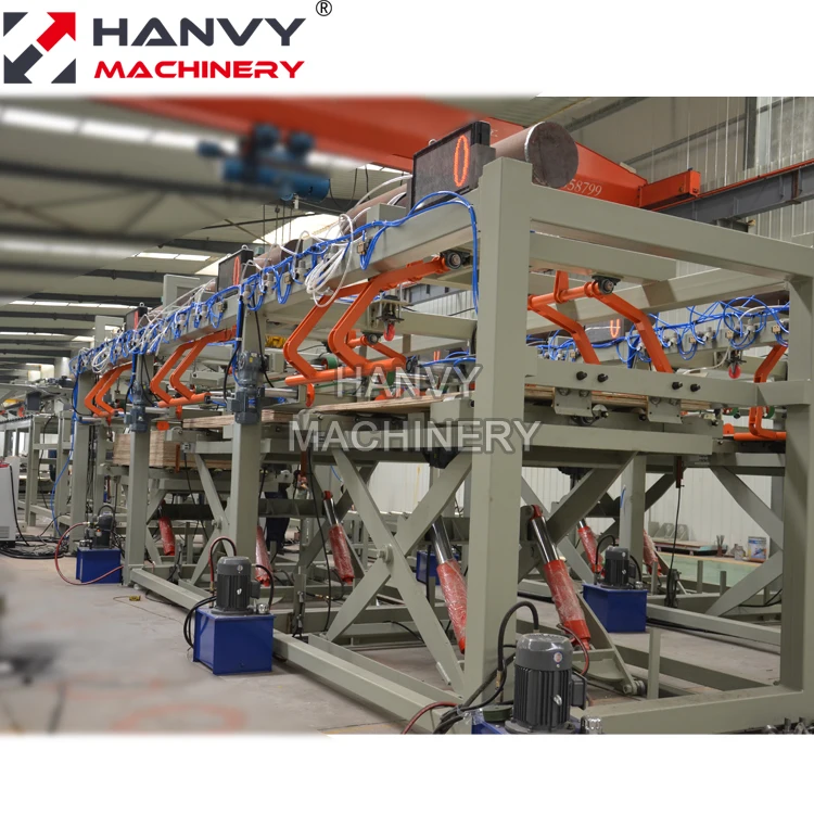 Plywood sorting stacking line