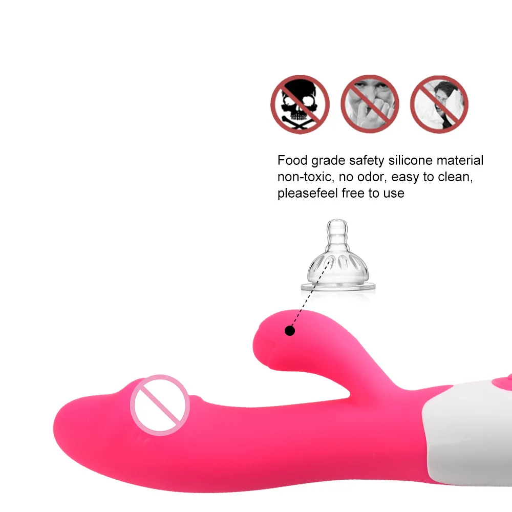 Silicone Female Sex Toys Thrusting Rabbit G Spot Dildo Vibrator for Women Masturbating