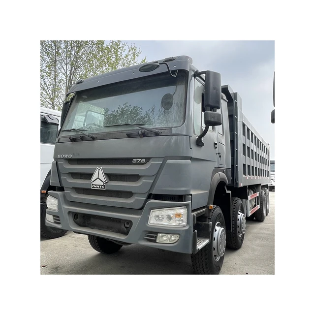 Used SINOTRUK HOWO heavy duty diesel 375 horsepower 8X4 right hand drive dump truck originally from China