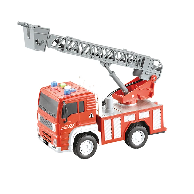 1/20 Water Cannon Mini Fire Truck Toy with Spray Water for 