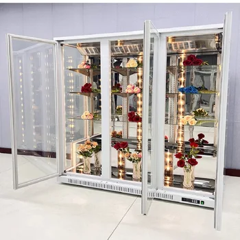 Display Glass Door Floral Storage Walk in Cooler Fresh Flowers Refrigerator for Florist