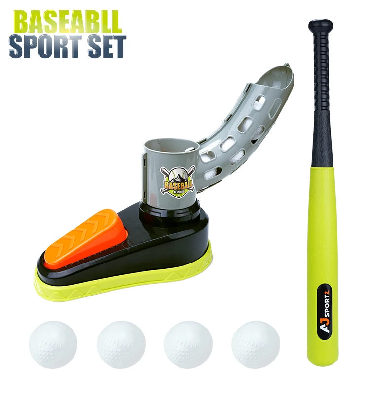 Kids Auto Baseball Pitching Machine Toy Set Automatic Ball Launcher