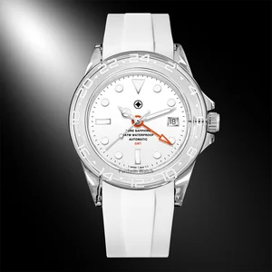 Brand Customized Design Luxury Sapphire Crystal Watch Case with Mechanical Movement Super Luminous Model HA386W