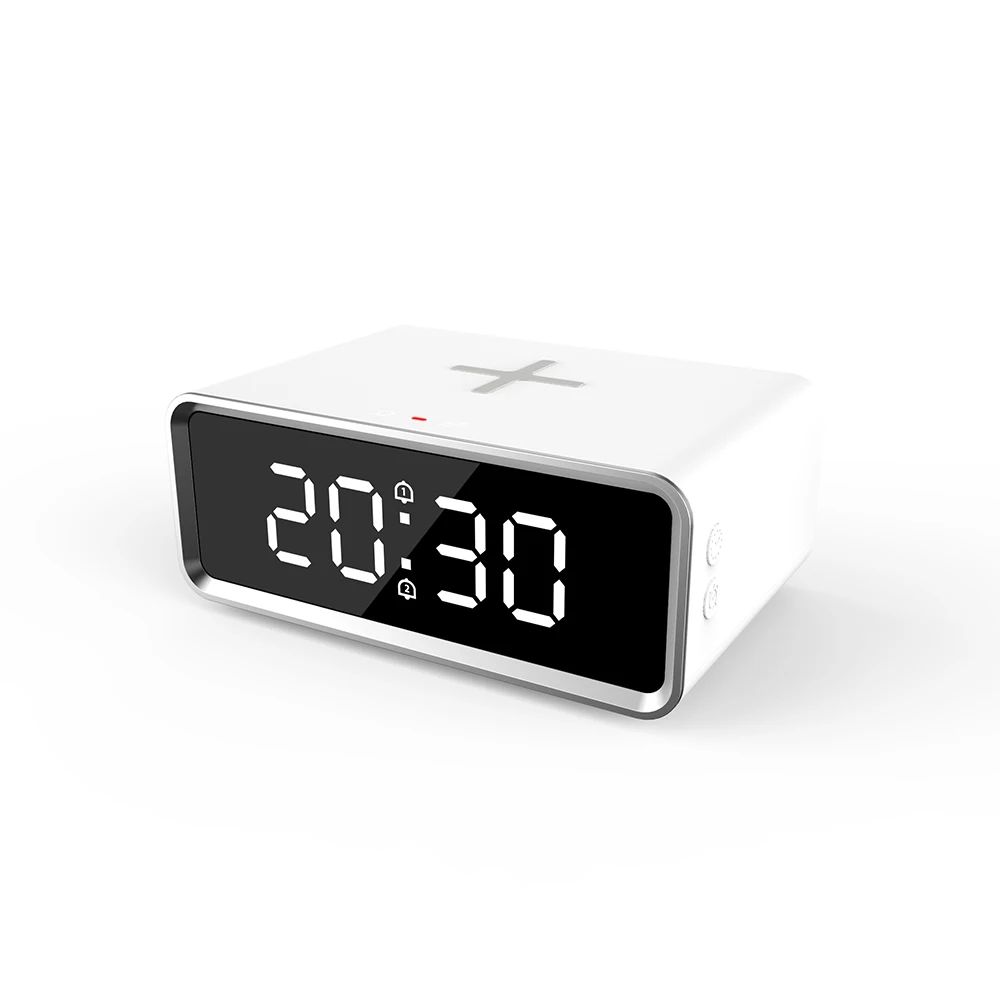 Alarm Clock Digital Wireless Charger- fanjuhome.com