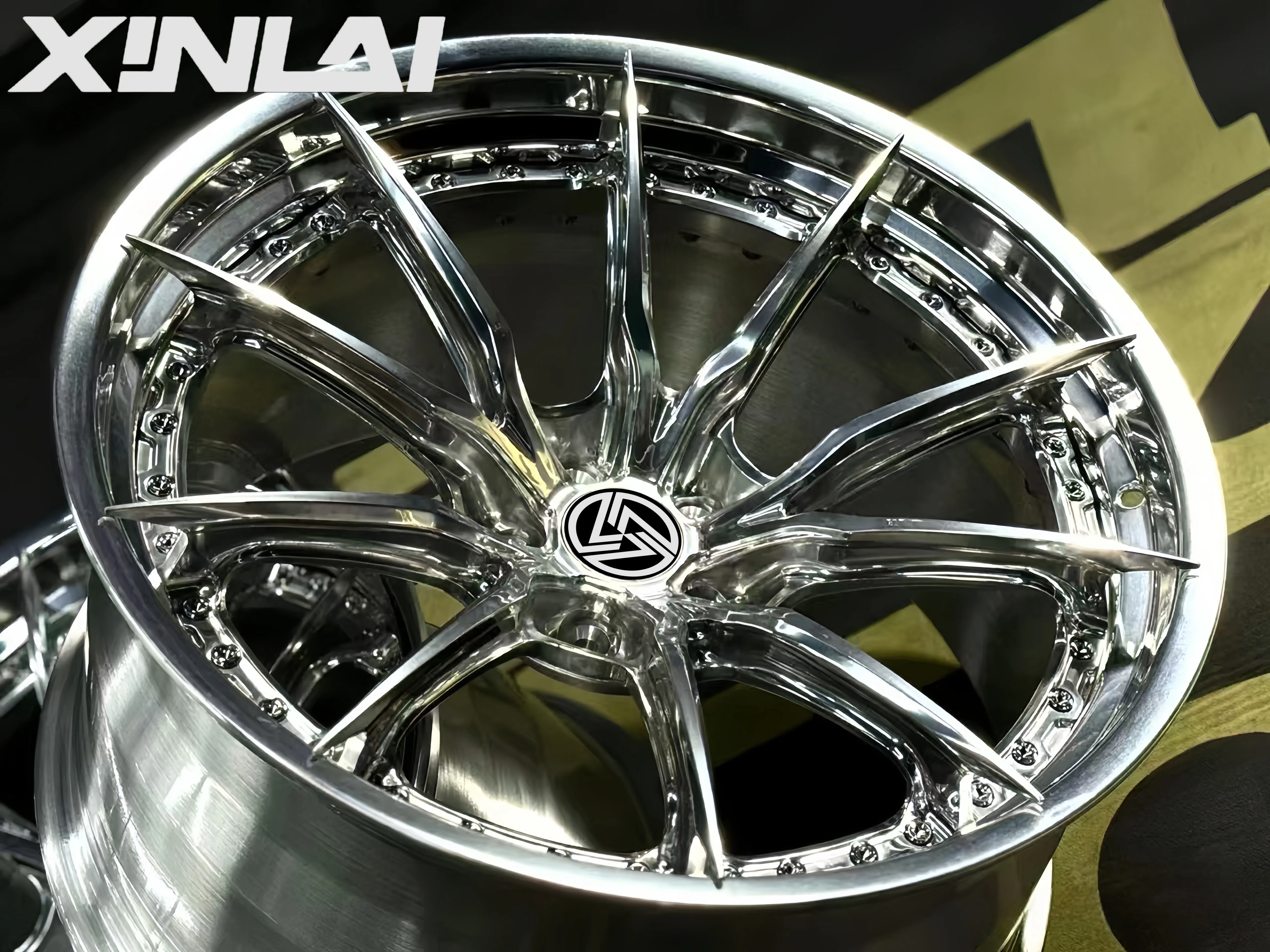 XINLAI Custom Deep Concave 18-22 Inch 2-Piece Forged Aluminum Alloy Racing Car Rims Polished for BMW Audi for Porsche Wheels New - Image 5
