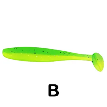 100pcs Soft Fishing Lures 6cm 7cm Soft Paddle T Tail Fishing Swim Baits Lures Soft Bait with Free Portable Box – Soft Lure – view 4