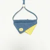 Yellow denim plaid