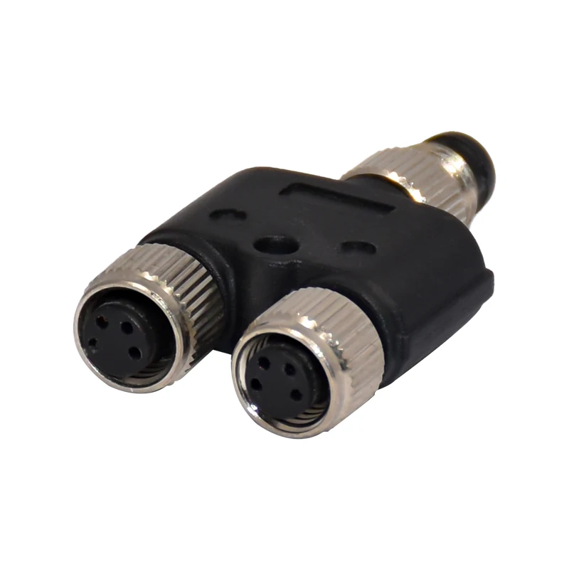 4 Pin Pa66 M12 Male Female Assembly Connector A Code Y Type PA GF