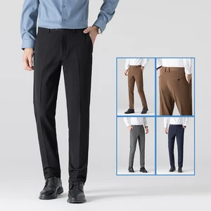 Advanced Quality Business Suit Pants for Men Wrinkle-free Men's Trousers Slim-fit Suit Pants for Men