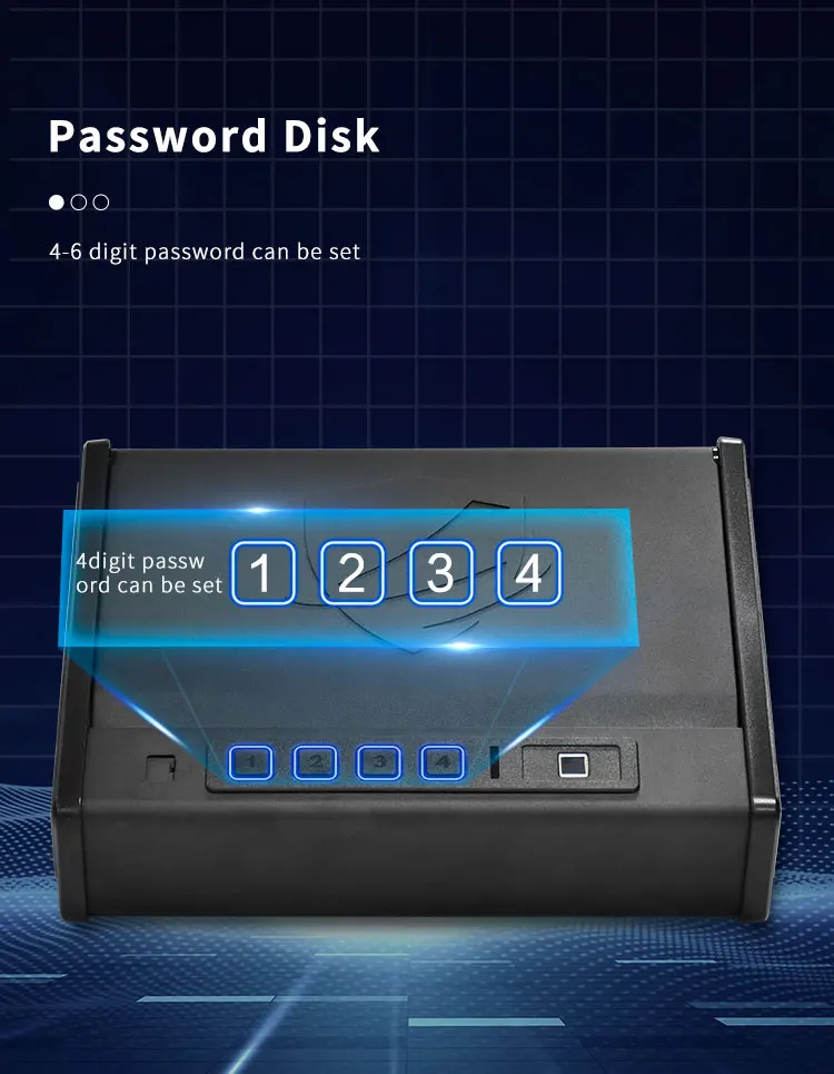 CEQSAFE China Portable Security Safe Box Combination Digital Safe Box Biometric Gun Safe factory