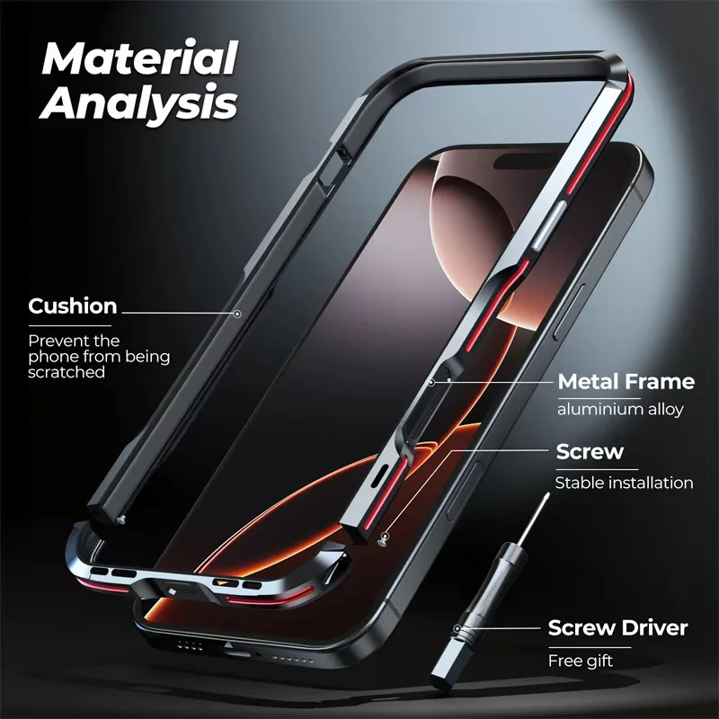 For Iphone Luphie Case Iphone 12 Pro Max Luphie Metal Bumper Case