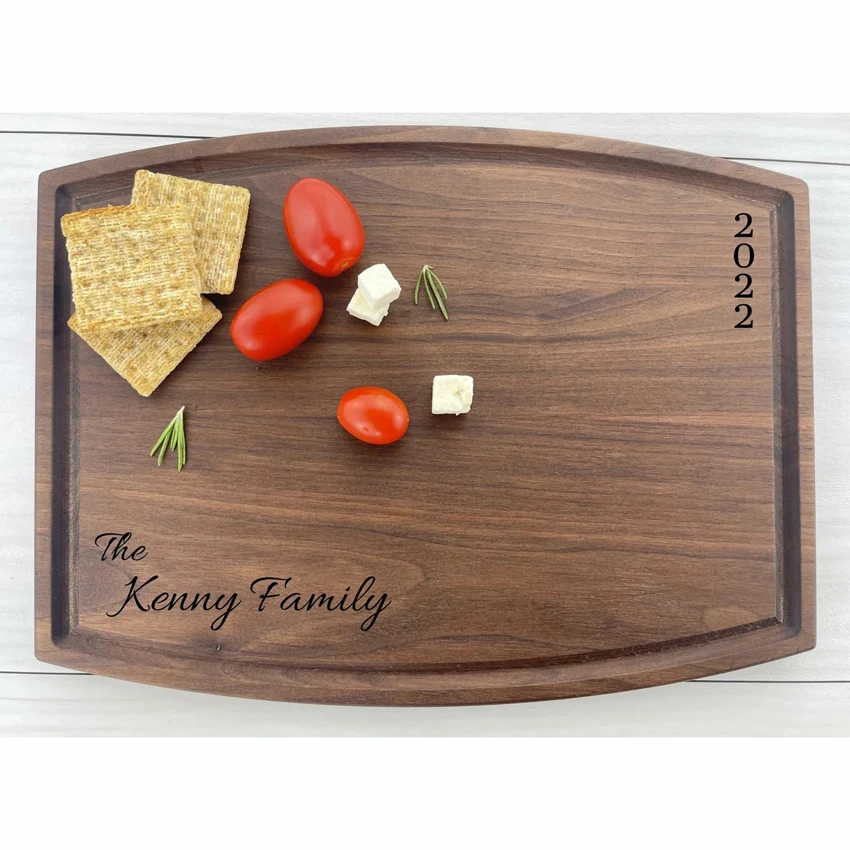 High Quality Ebony Wood Butcher Cutting Board Chopping Board With Juice